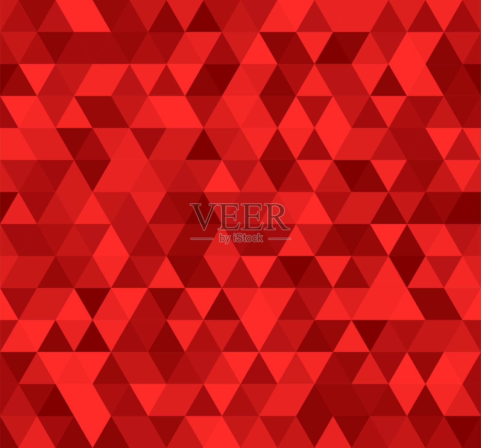 无缝红色抽象图案。由三角形和多边形组成的几何打印。Ruby的背景。插画图片素材