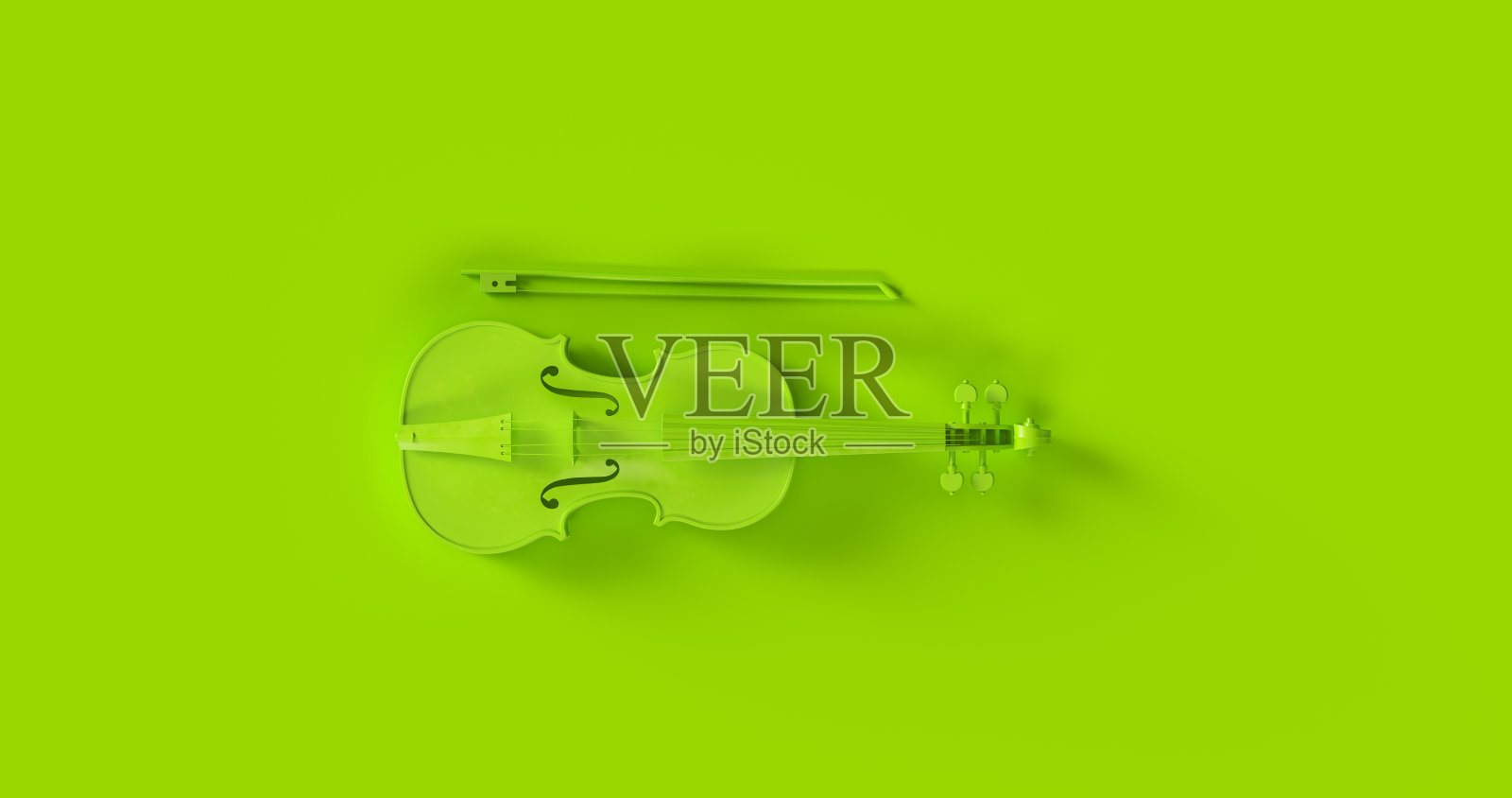 绿色的小提琴照片摄影图片