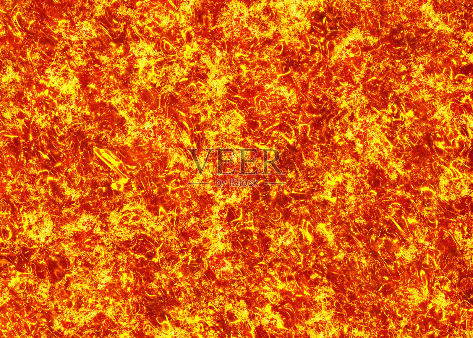 火山爆发时炽热的红色熔岩设计元素图片