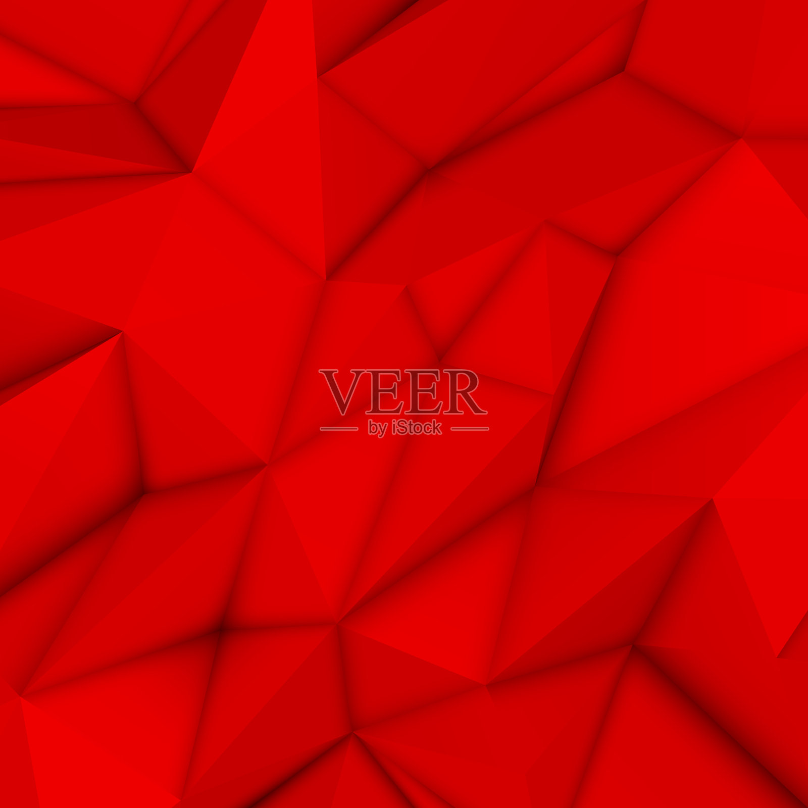 红色抽象多边形背景插画图片素材
