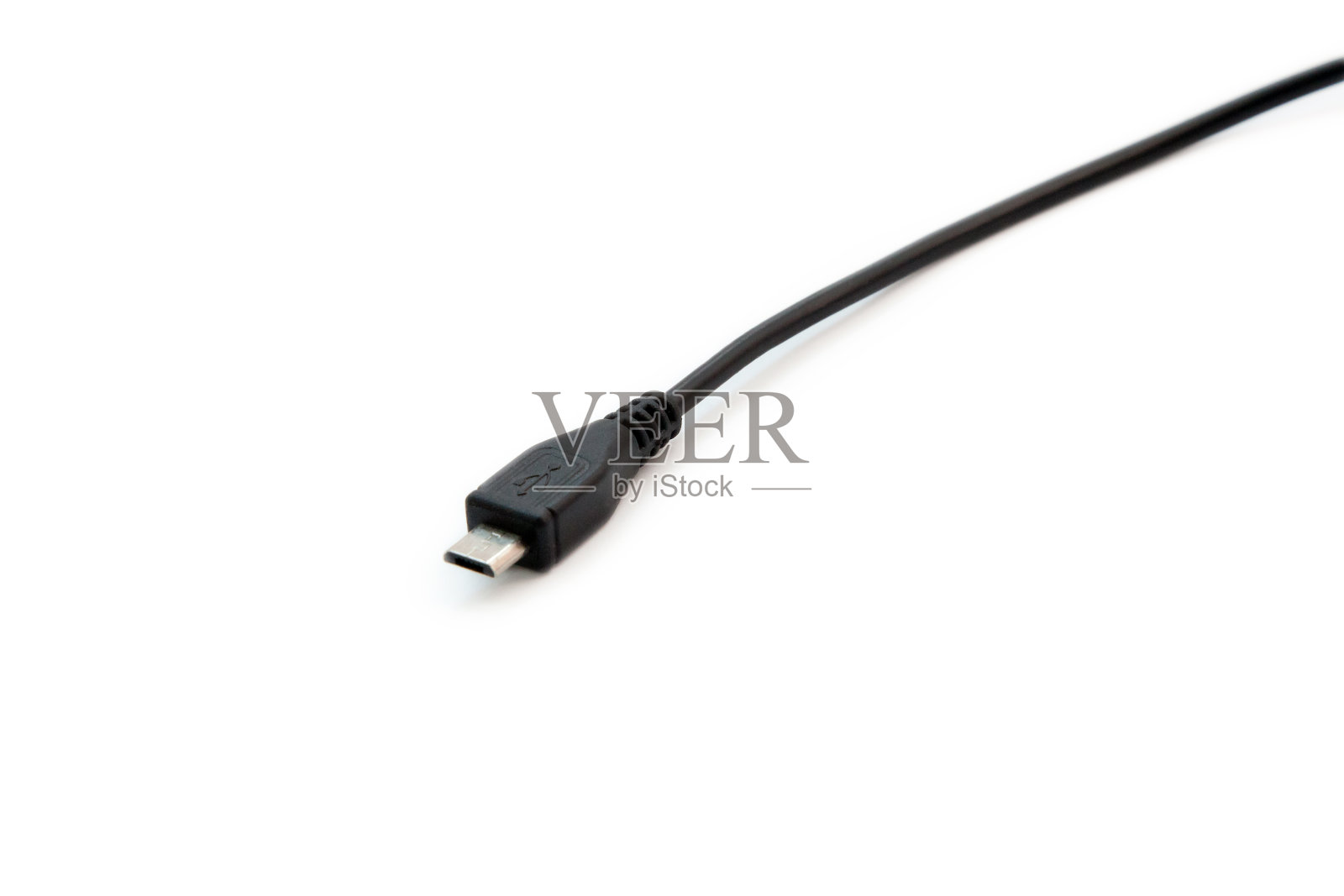 黑色的USB电缆照片摄影图片