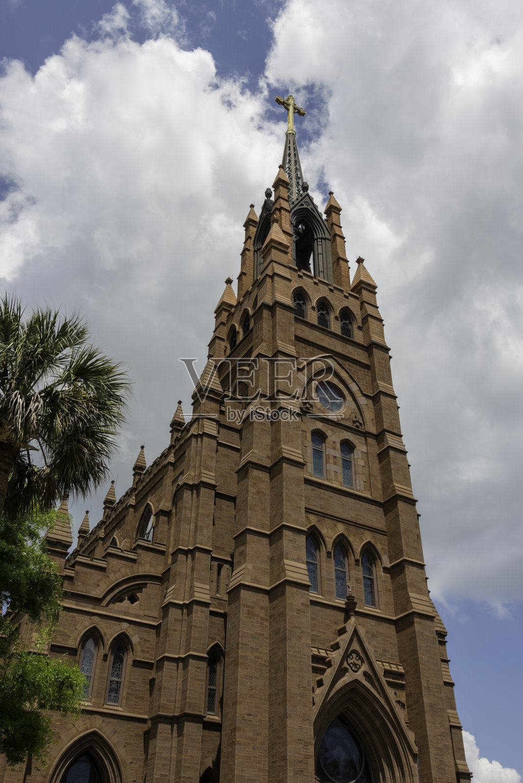 南卡罗来纳查尔斯顿圣约翰浸礼会大教堂。照片摄影图片