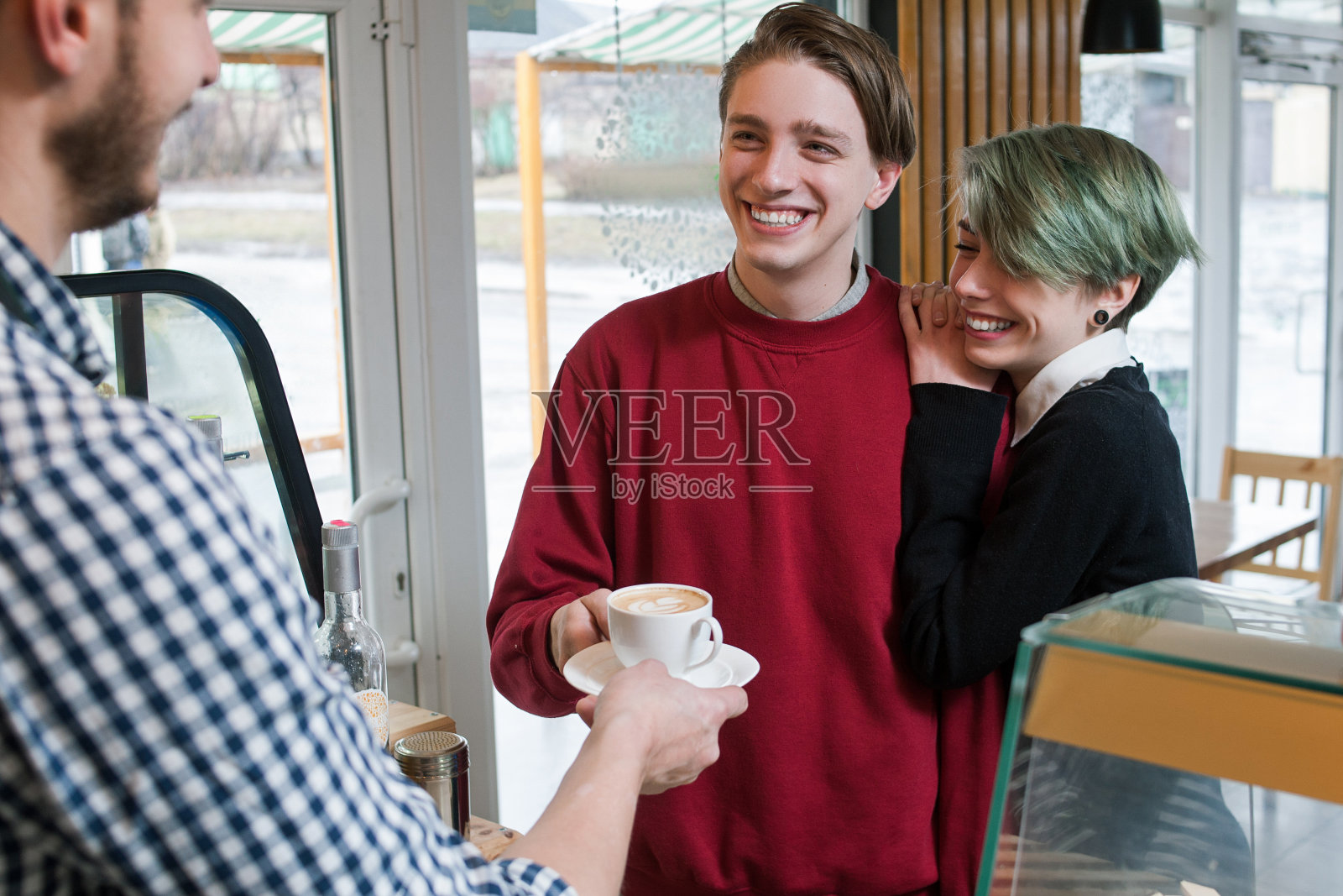 快乐客户吧咖啡依赖青春生活方式照片摄影图片