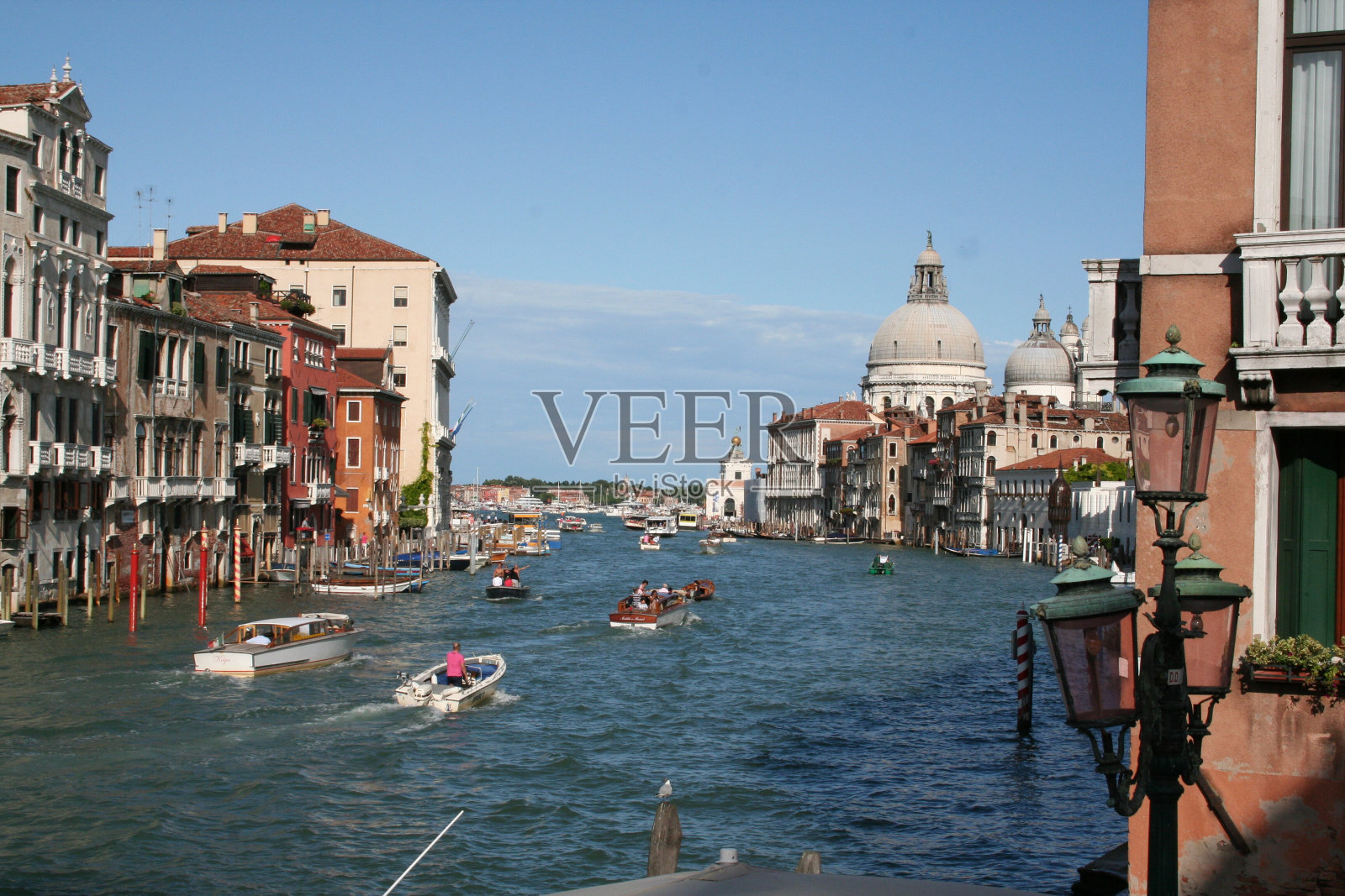 威尼斯大运河的景色照片摄影图片