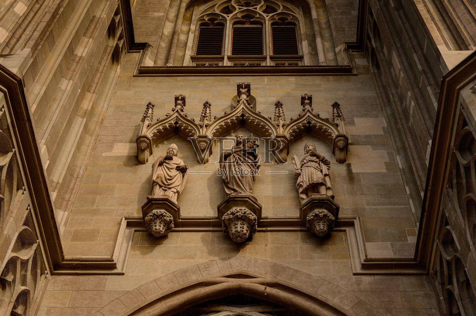 康斯坦茨大教堂，德国的一个小镇照片摄影图片