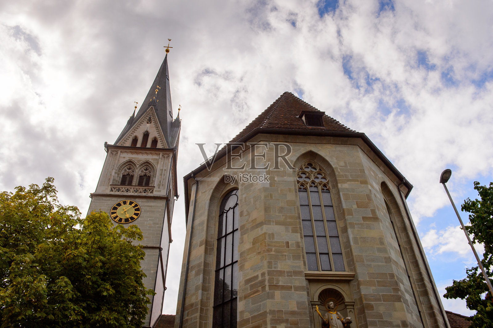 康斯坦茨大教堂，德国的一个小镇照片摄影图片