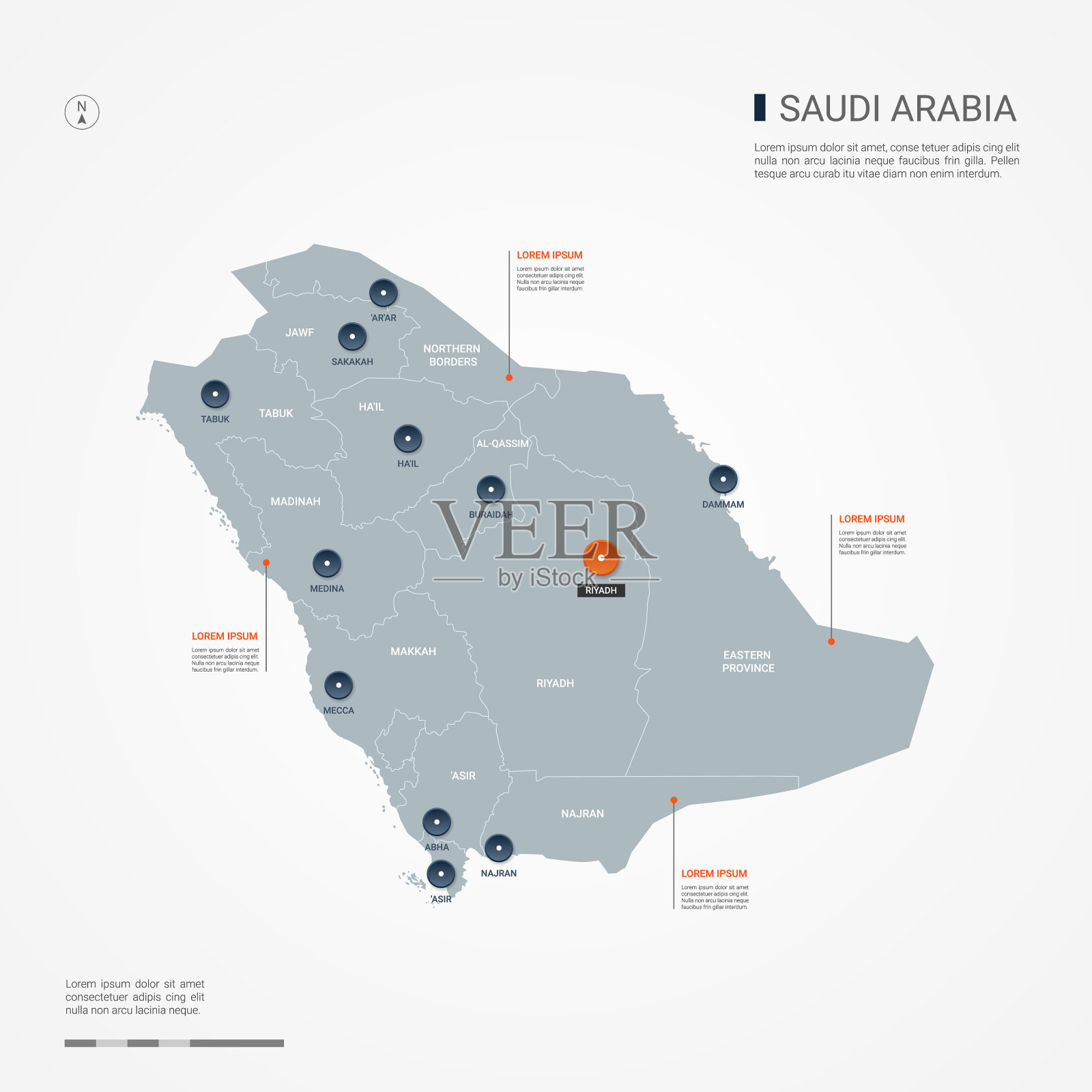 沙特阿拉伯信息图矢量插图。插画图片素材