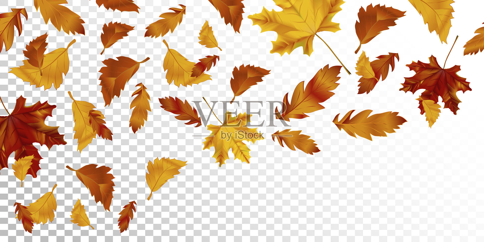 向量秋季设计为季节背景。插画图片素材