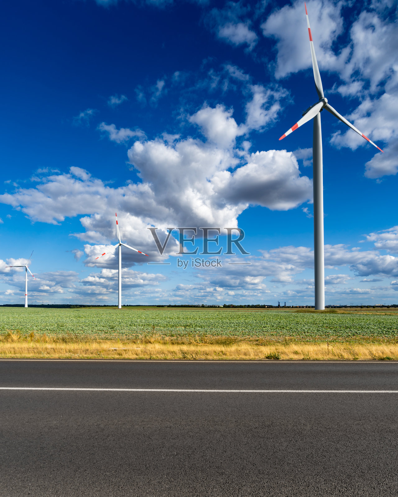 德国的清洁可再生风能农场照片摄影图片