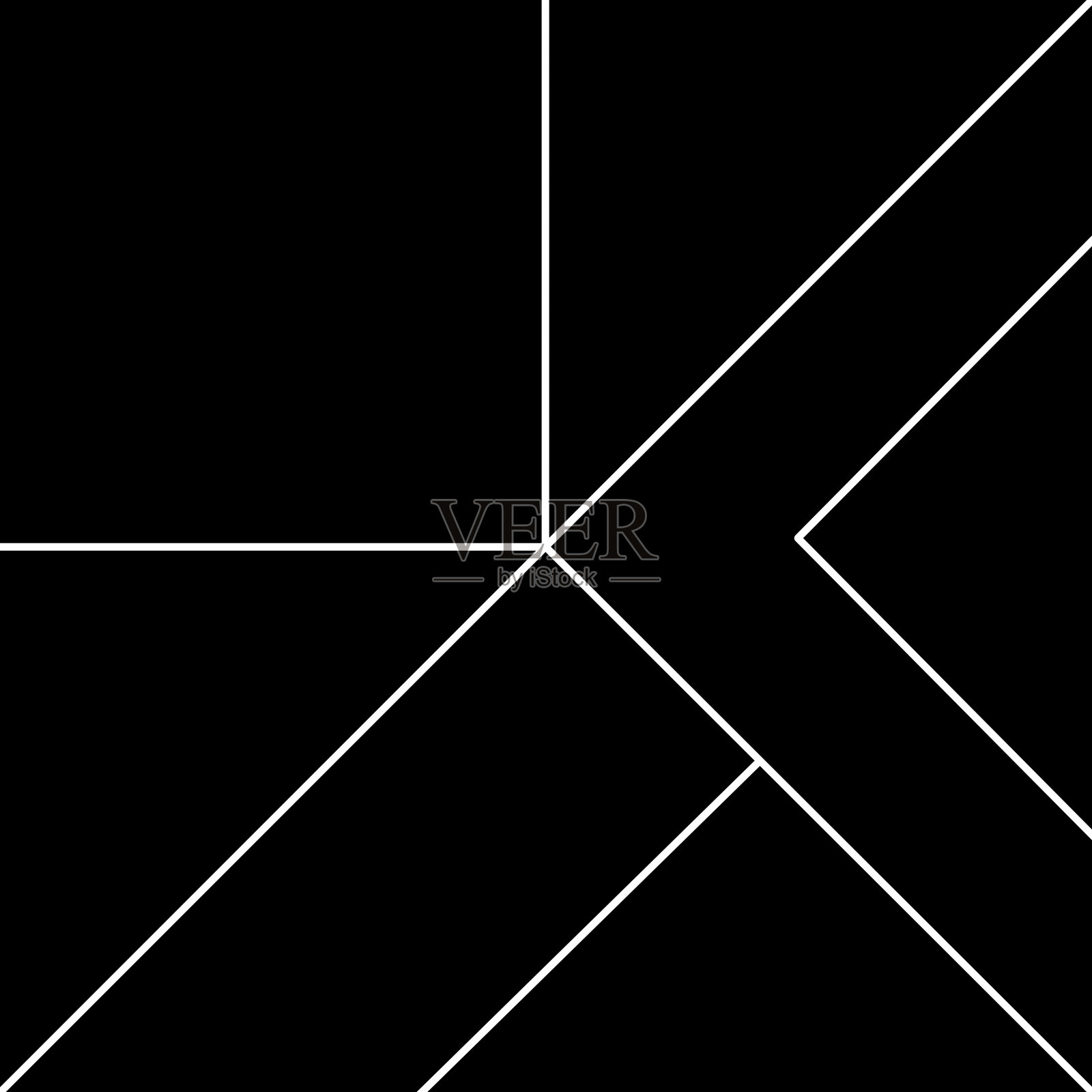 几何模板线在黑色的背景插画图片素材