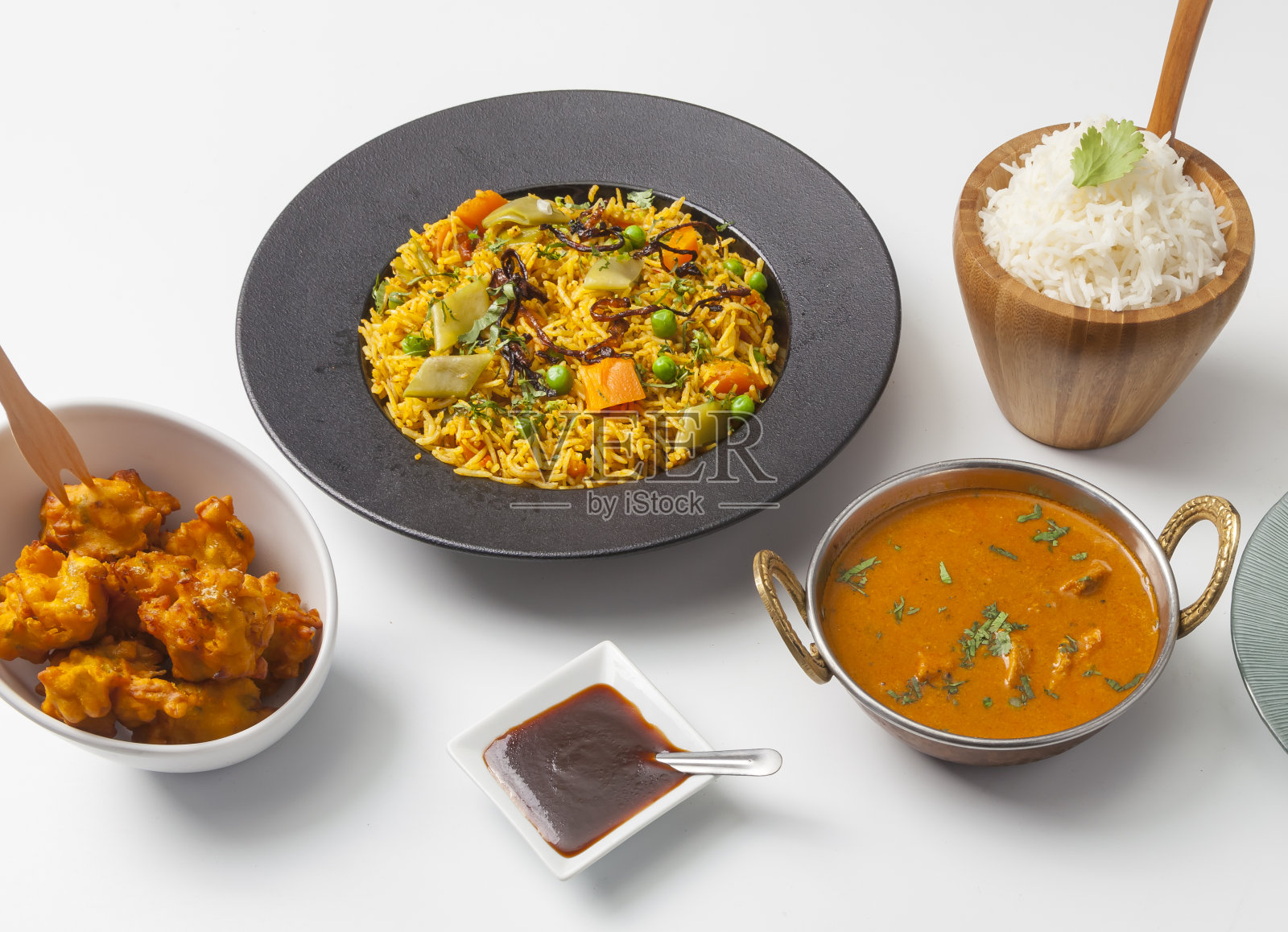 印度食物的选择照片摄影图片