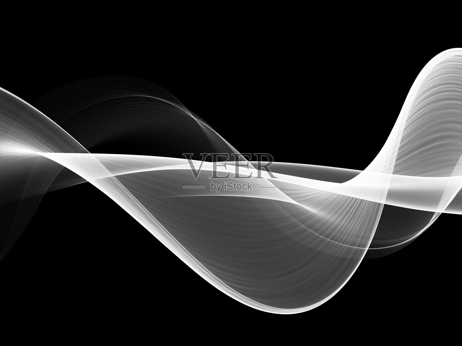 抽象的黑白波浪设计照片摄影图片