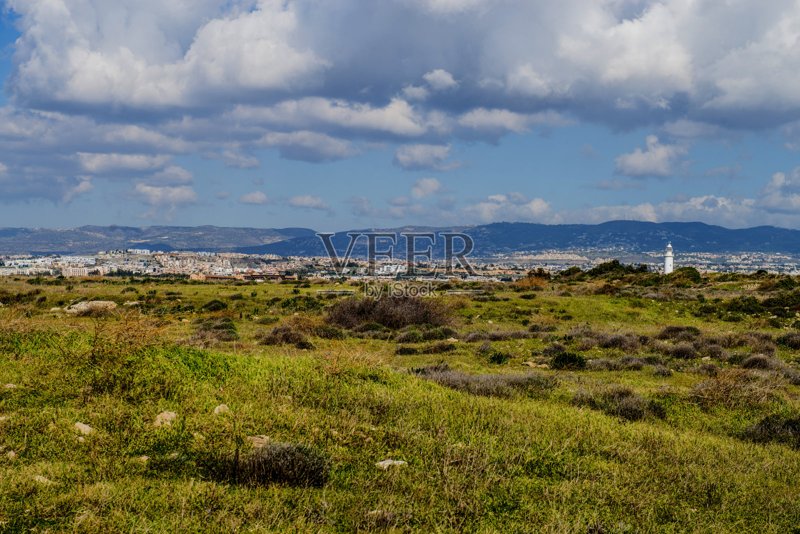 自然和附近的塞浦路斯，帕福斯照片摄影图片