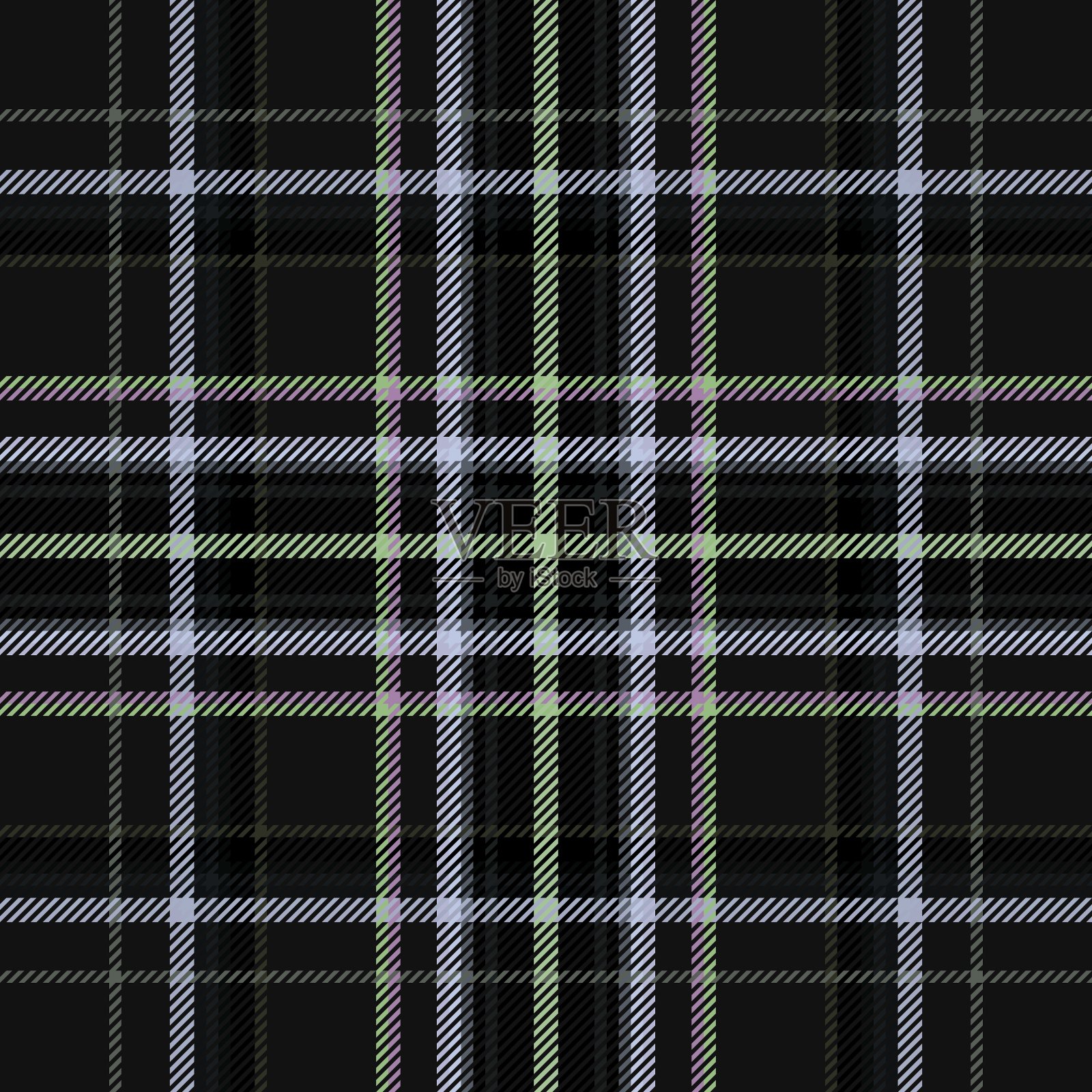 格子布，背景无缝。苏格兰的苏格兰。插画图片素材