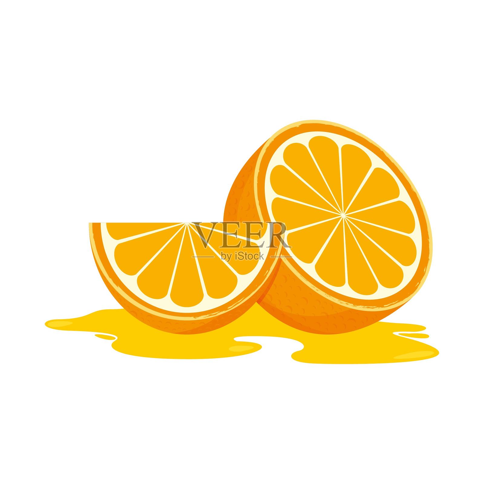 橙色设计元素图片