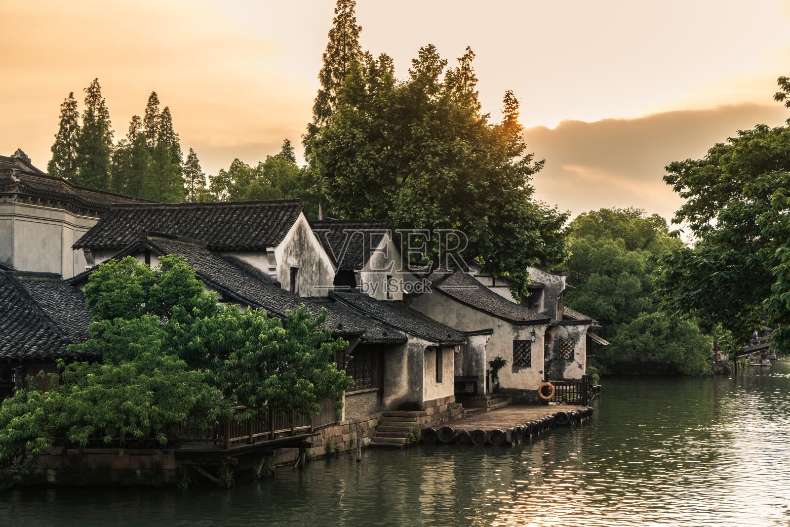 美丽的中国水乡照片摄影图片