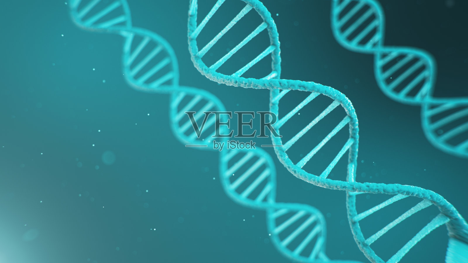 双螺旋结构的DNA, DNA分子，RNA。生物化学的概念，生物技术。基因组改变，3D演示照片摄影图片