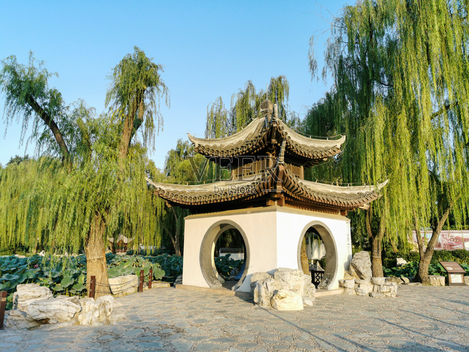 北京的一个中国公园照片摄影图片