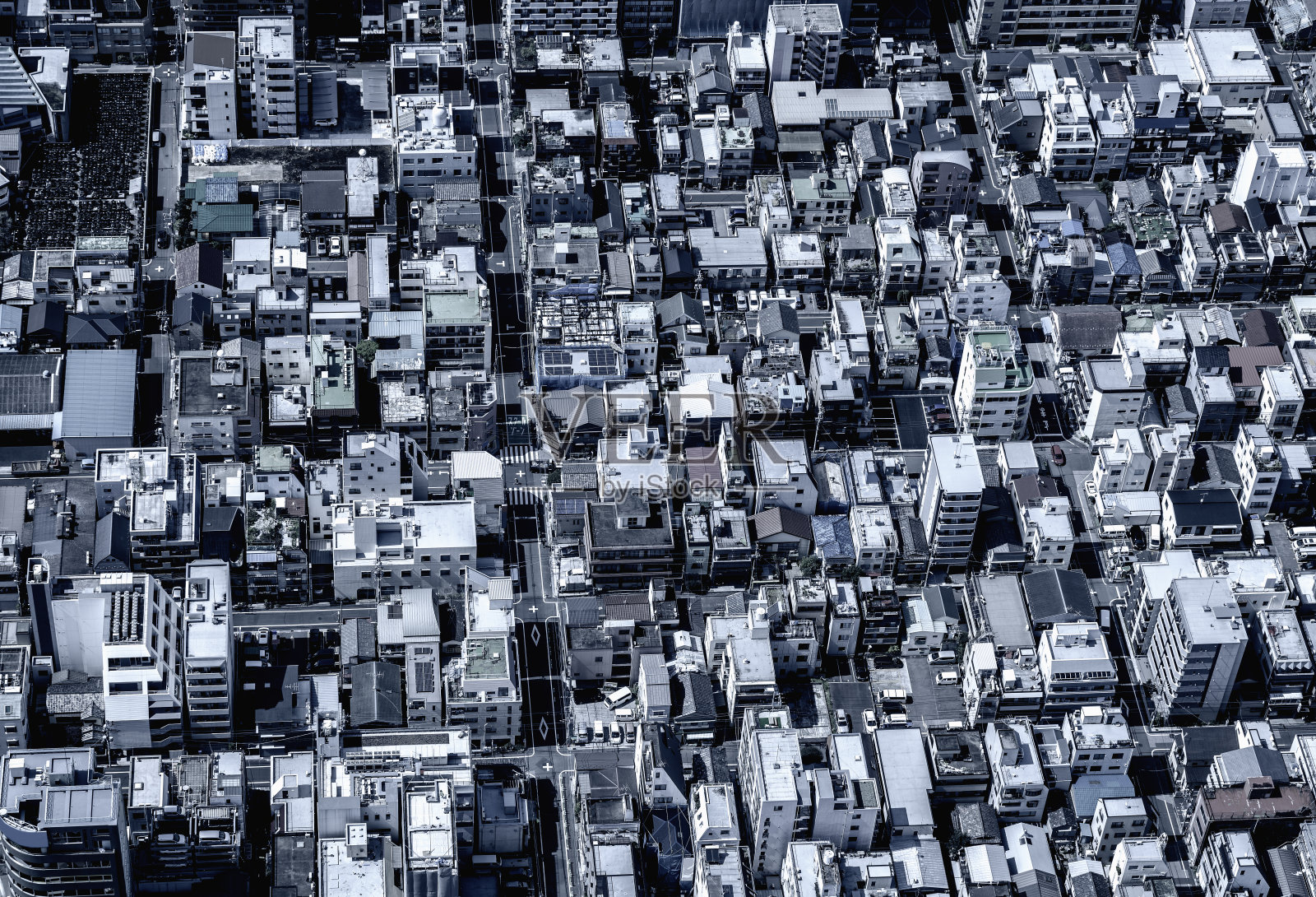 典型的东京拥堵地区，日本。亚洲现代发达城市的典范照片摄影图片