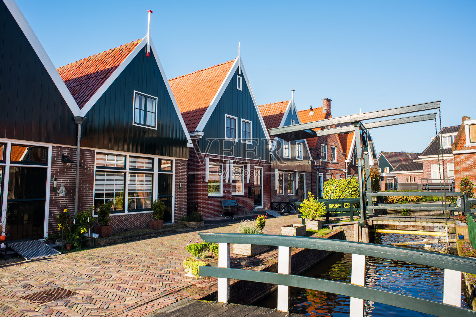 Volendam村,荷兰照片摄影图片