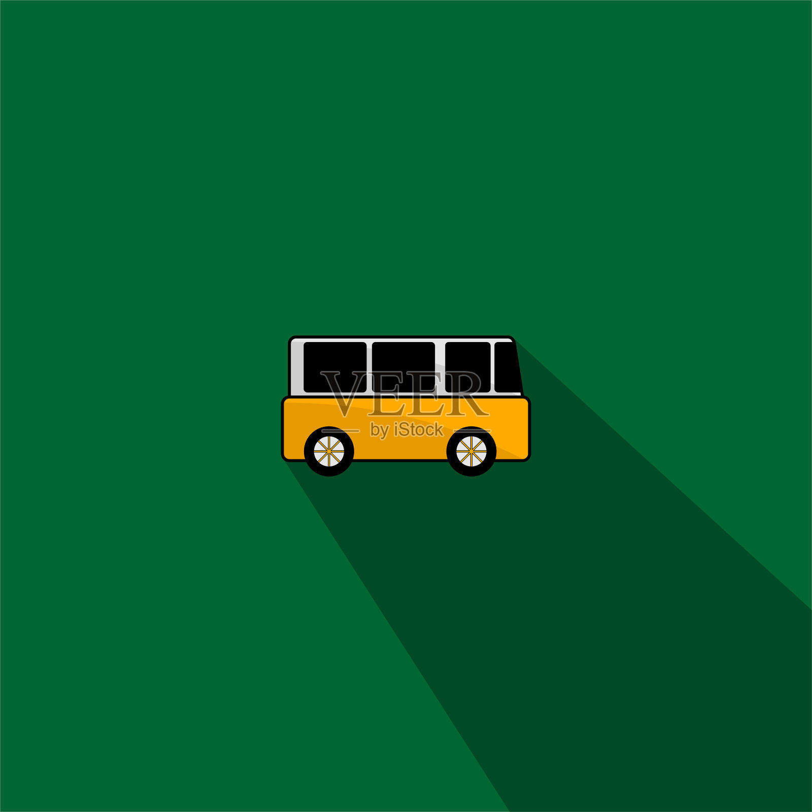 微型巴士矢量图插画图片素材