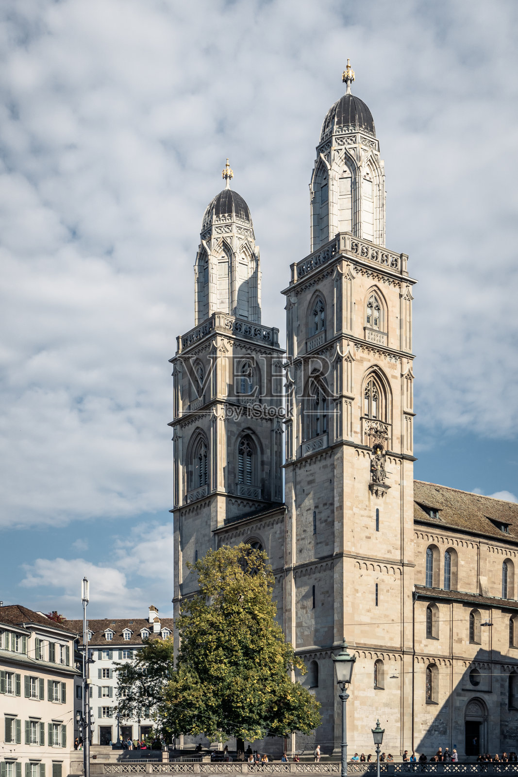 苏黎世Grossmunster大教堂照片摄影图片