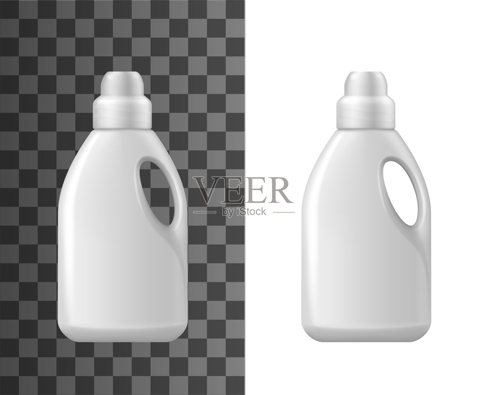 洗涤剂瓶模型，孤立的载体插画图片素材