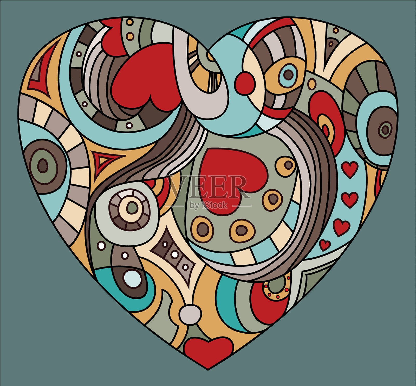 情人节——心的象征插画图片素材