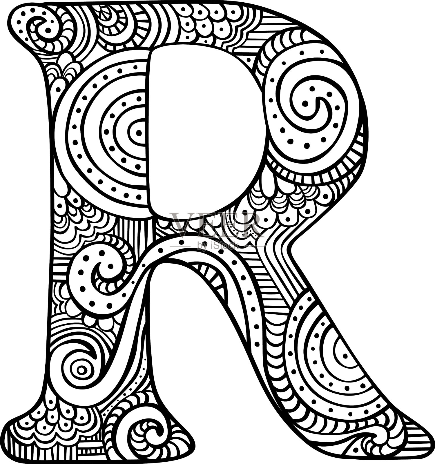 字母r设计元素图片