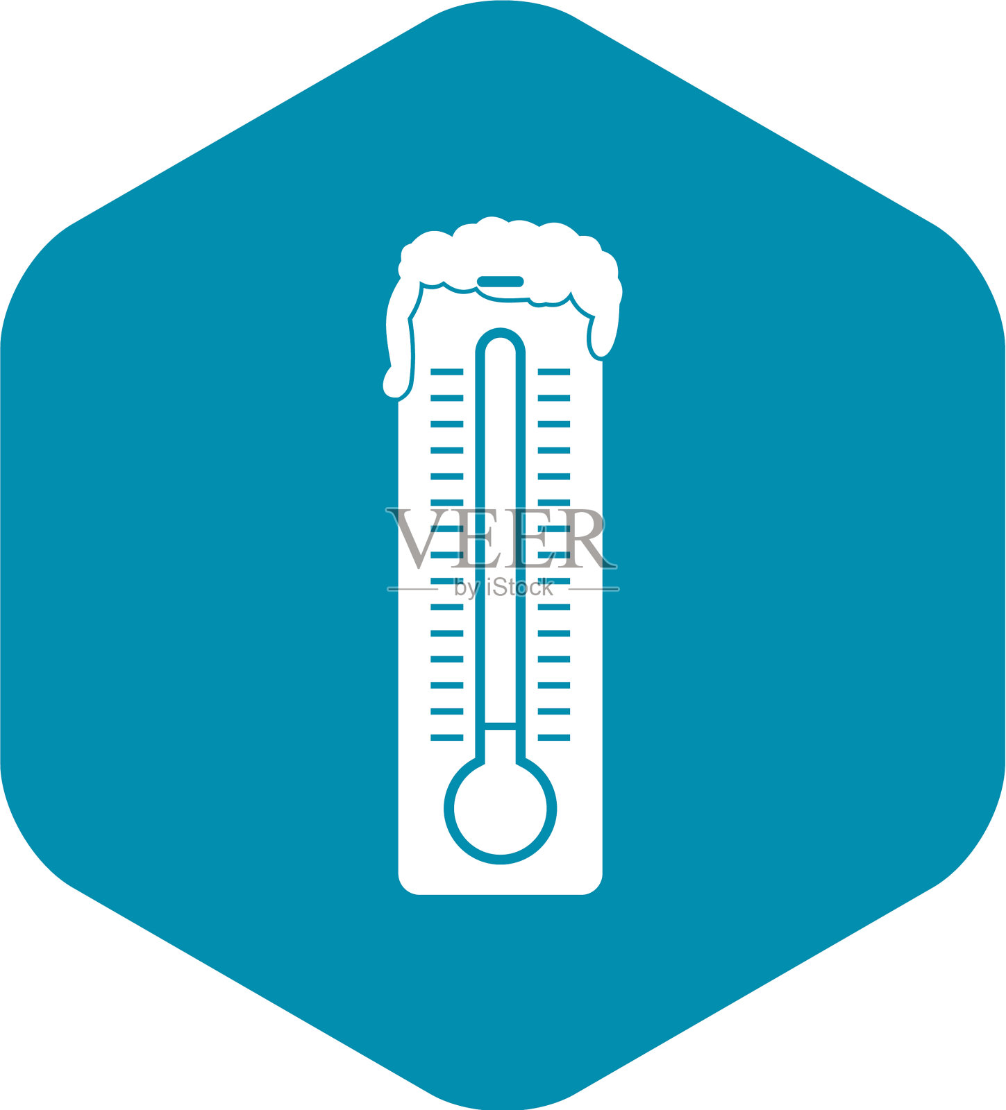 温度计图标样式简单插画图片素材