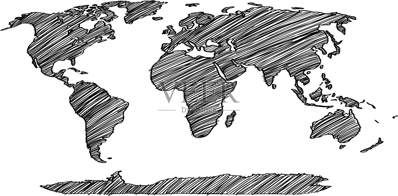 世界地图地球地球线插画图片素材