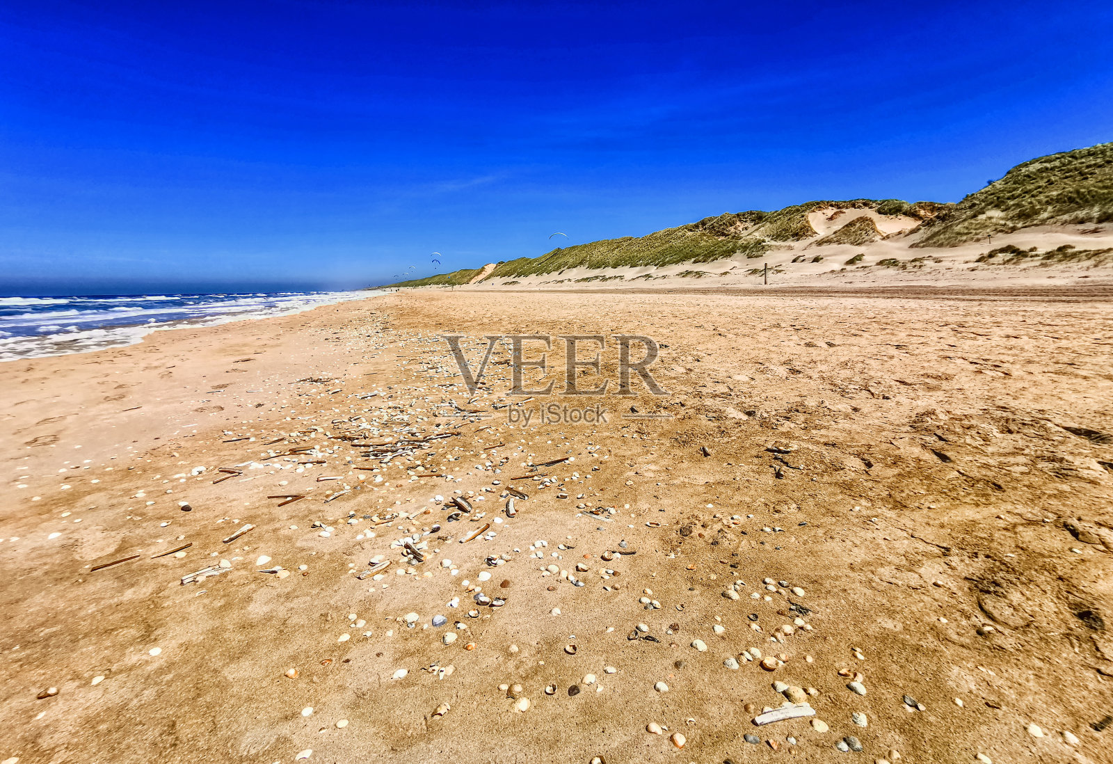 荷兰海滩海岸景色照片摄影图片