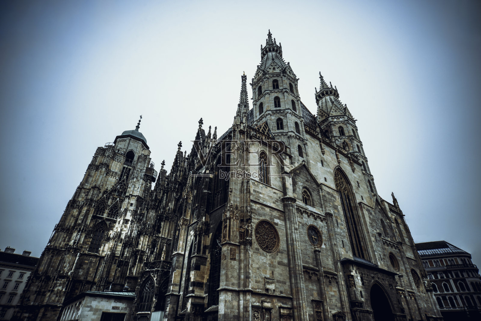 捷克共和国布拉格圣尼古拉斯教堂的低角度视图照片摄影图片