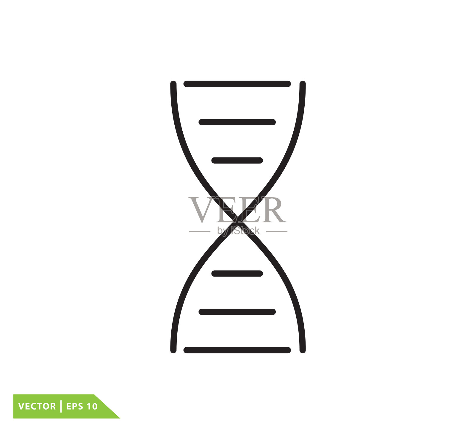 DNA图标矢量标志设计模板设计元素图片