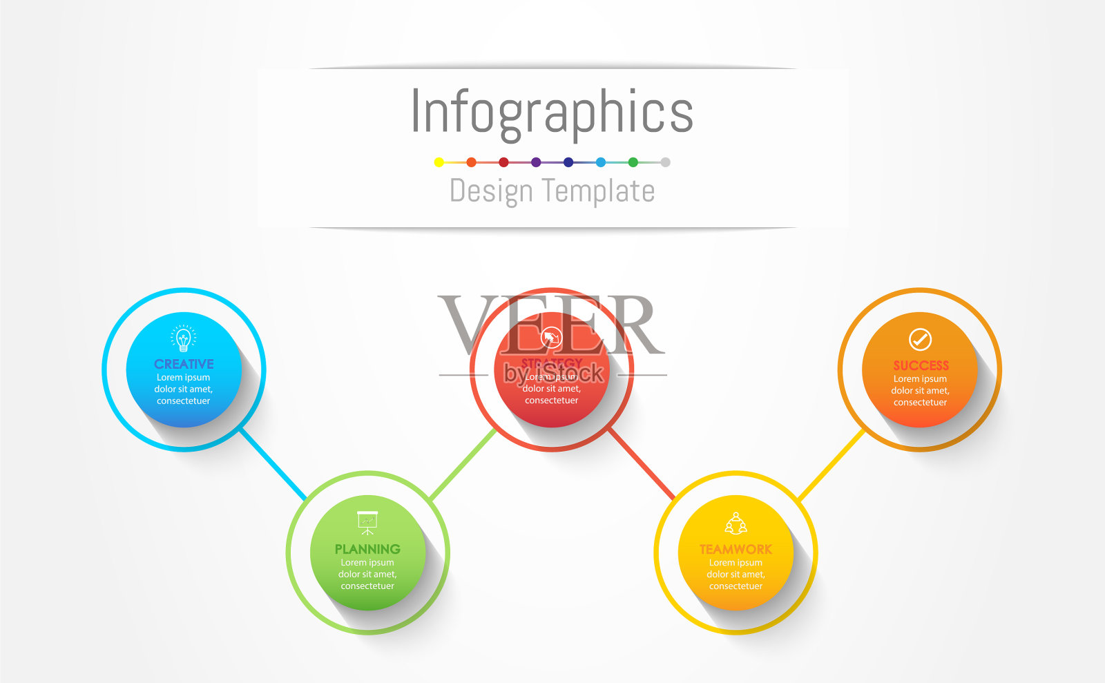 信息图表设计元素为您的业务插画图片素材