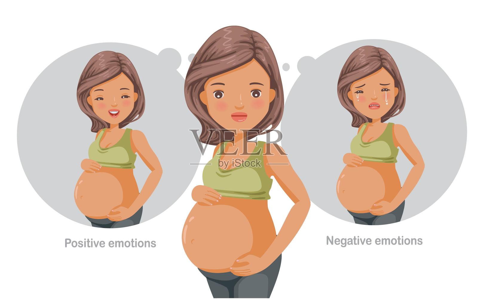 孕妇插画图片素材