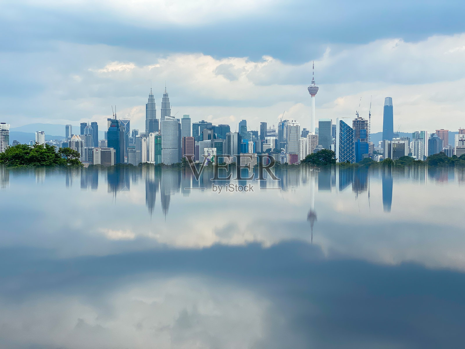 马来西亚吉隆坡反射城市照片摄影图片
