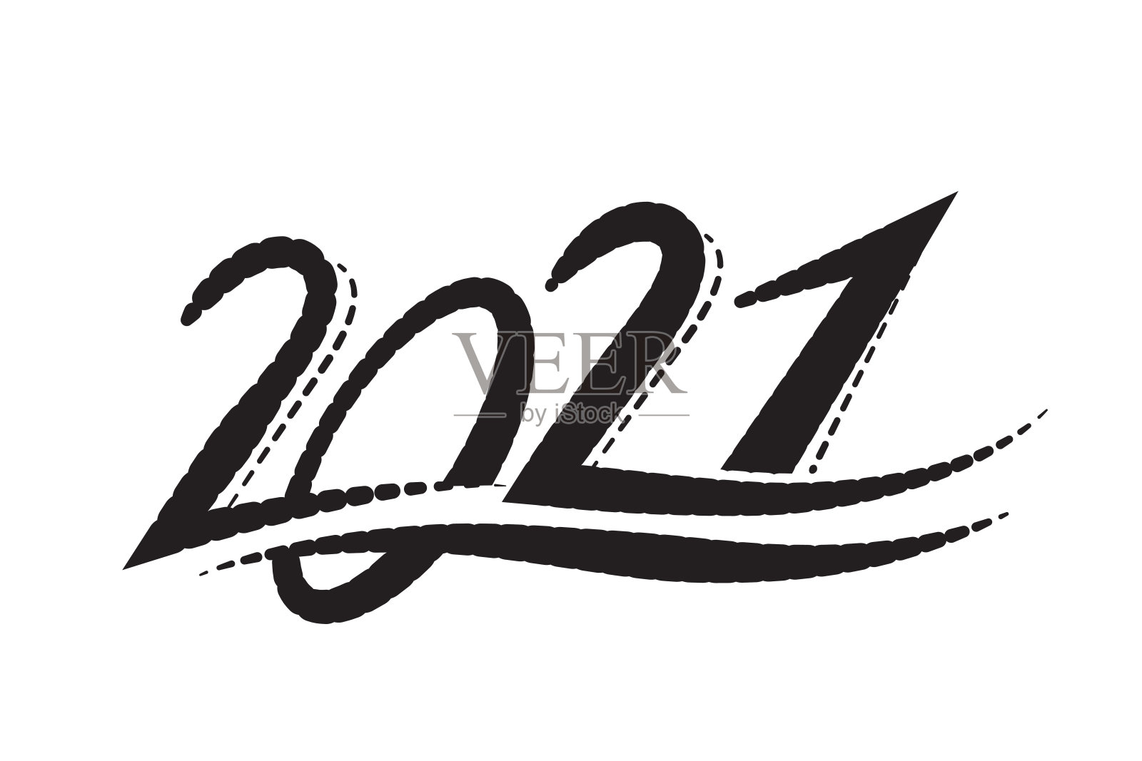2021年新年标志文字设计设计元素图片