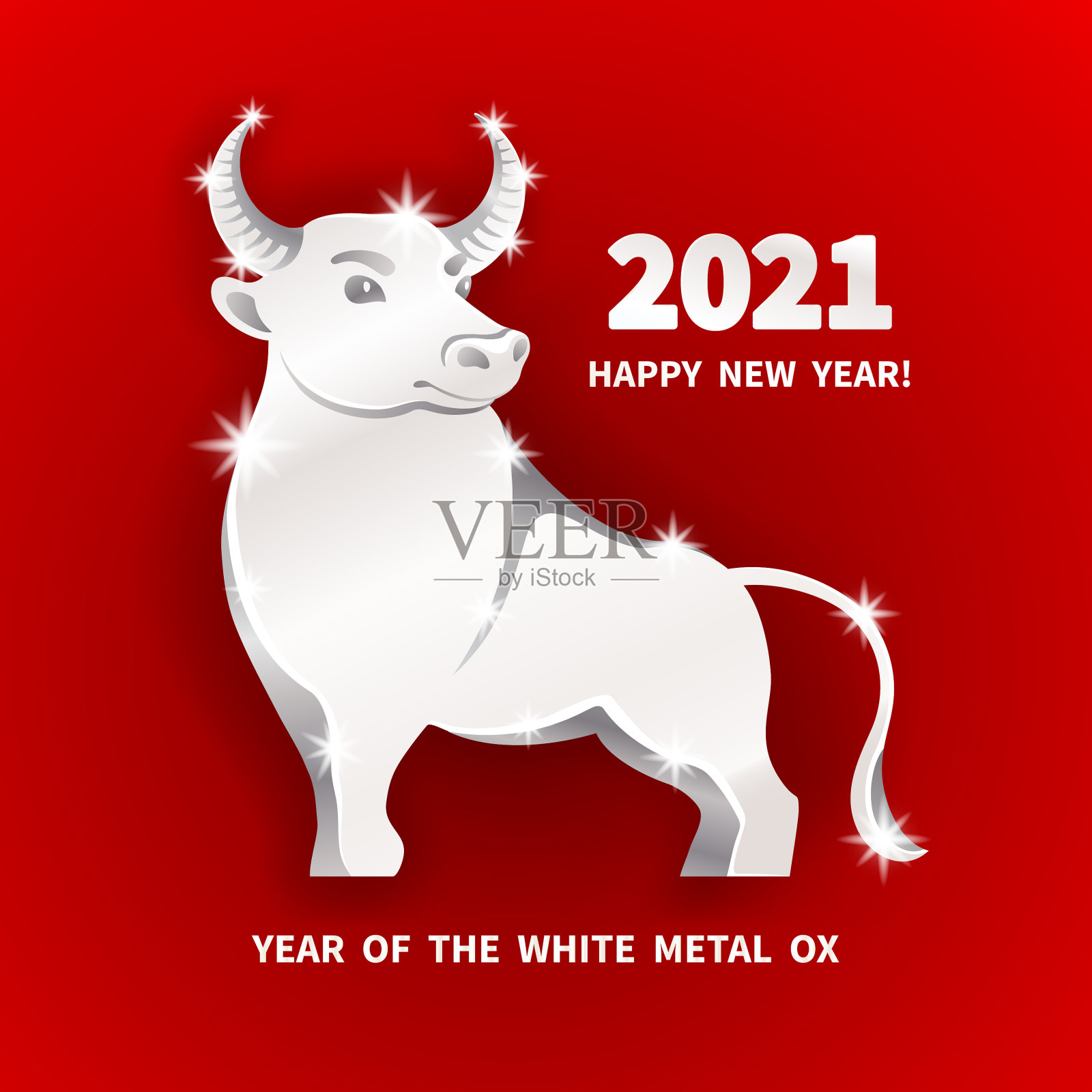2021年牛插画图片素材