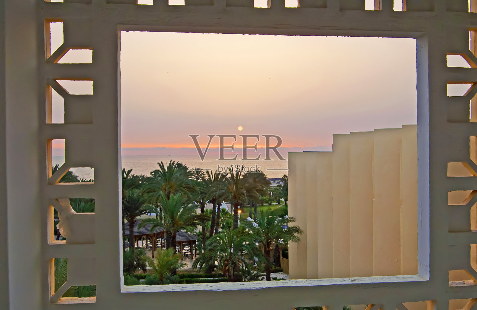 突尼斯苏塞的日落照片摄影图片