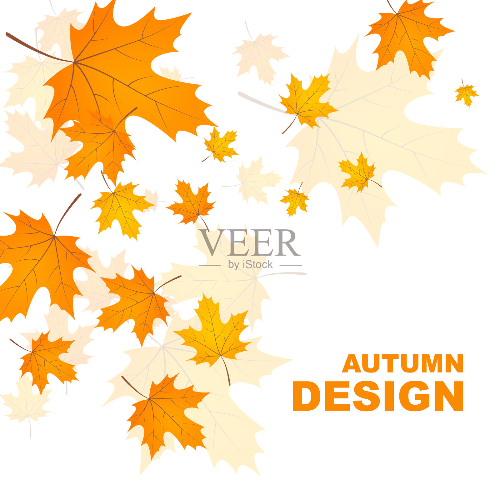 抽象的秋天背景设计元素图片