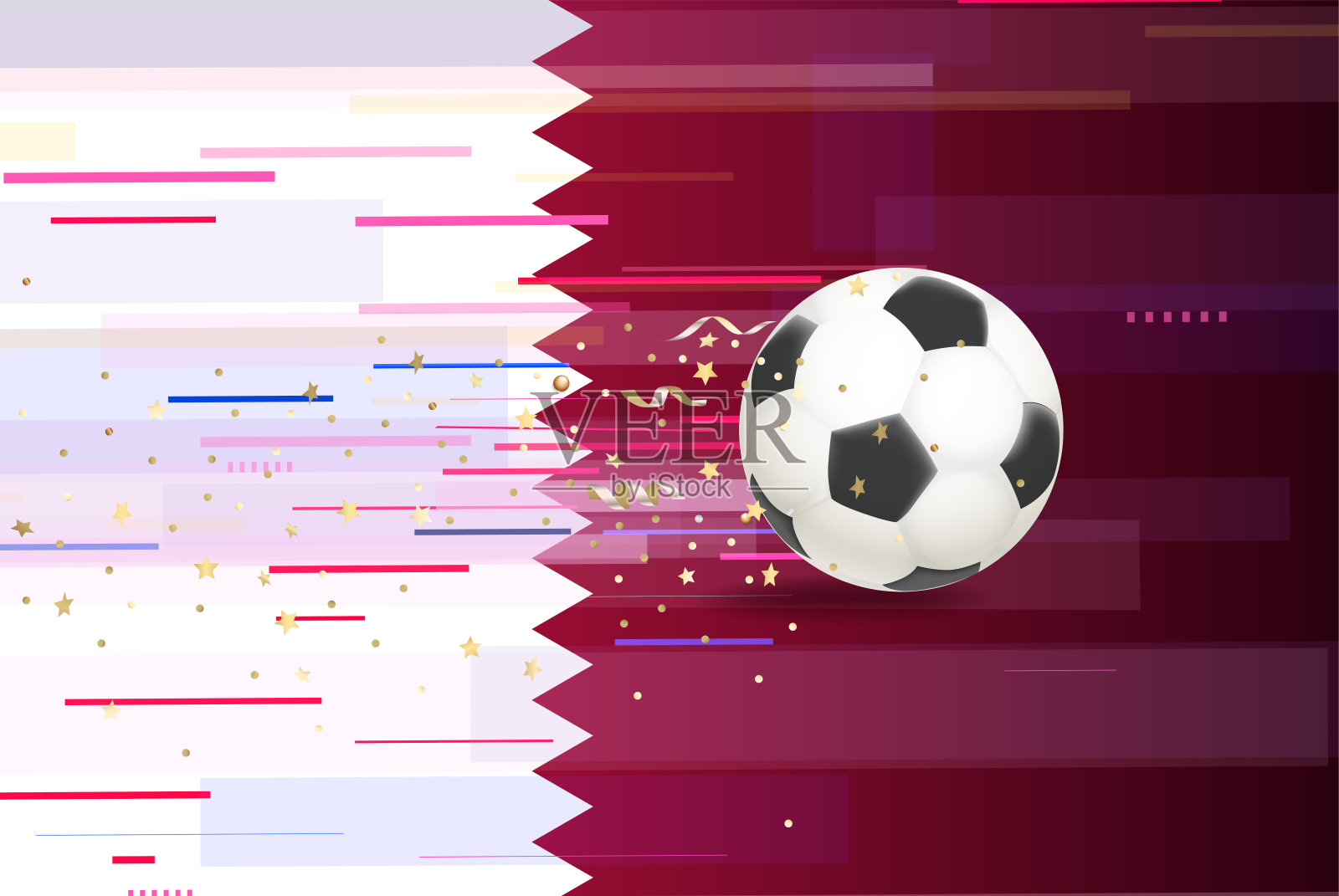 足球背景是卡塔尔国旗设计模板素材