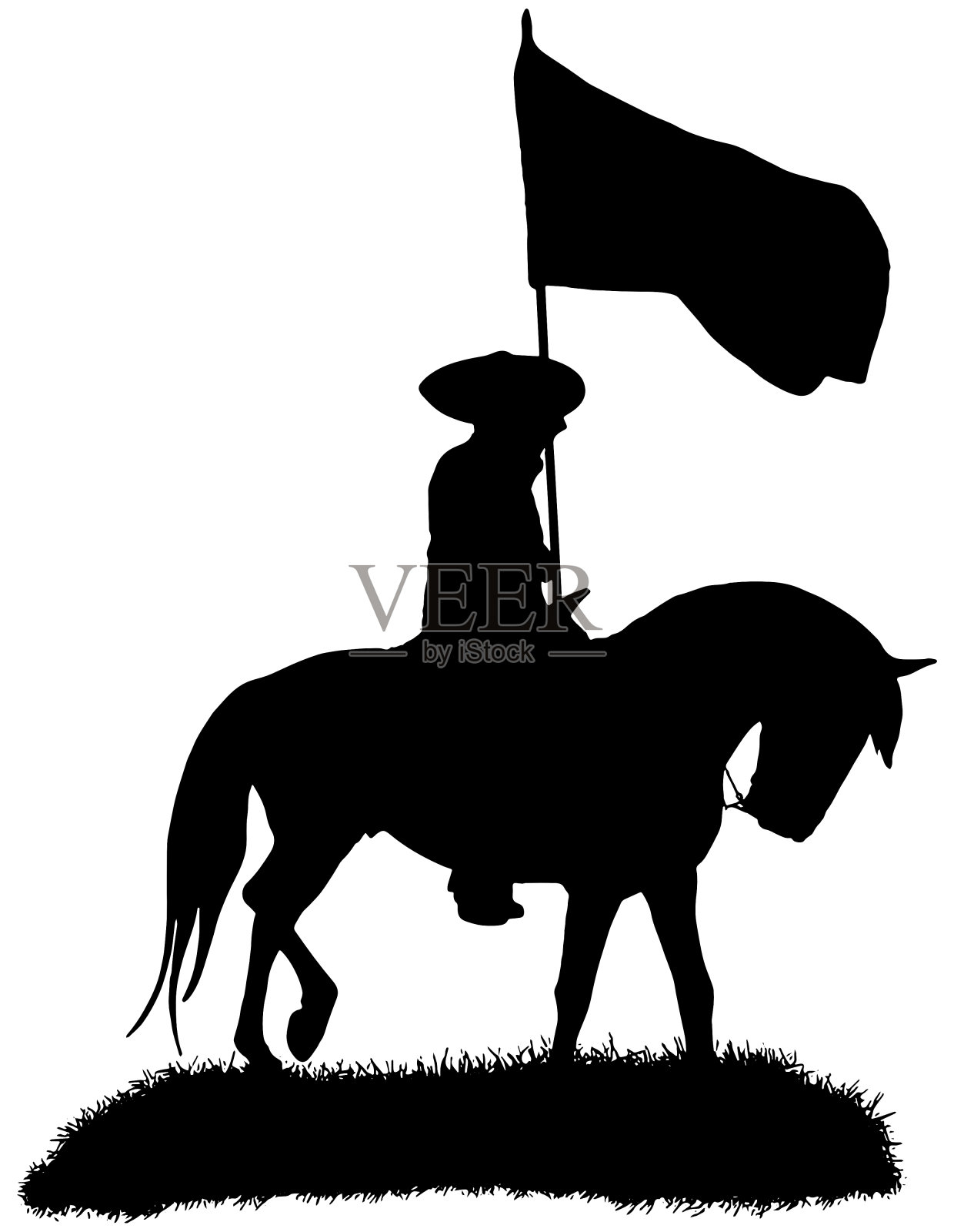 墨西哥牛仔骑马插画图片素材_ID:304912698-Veer图库
