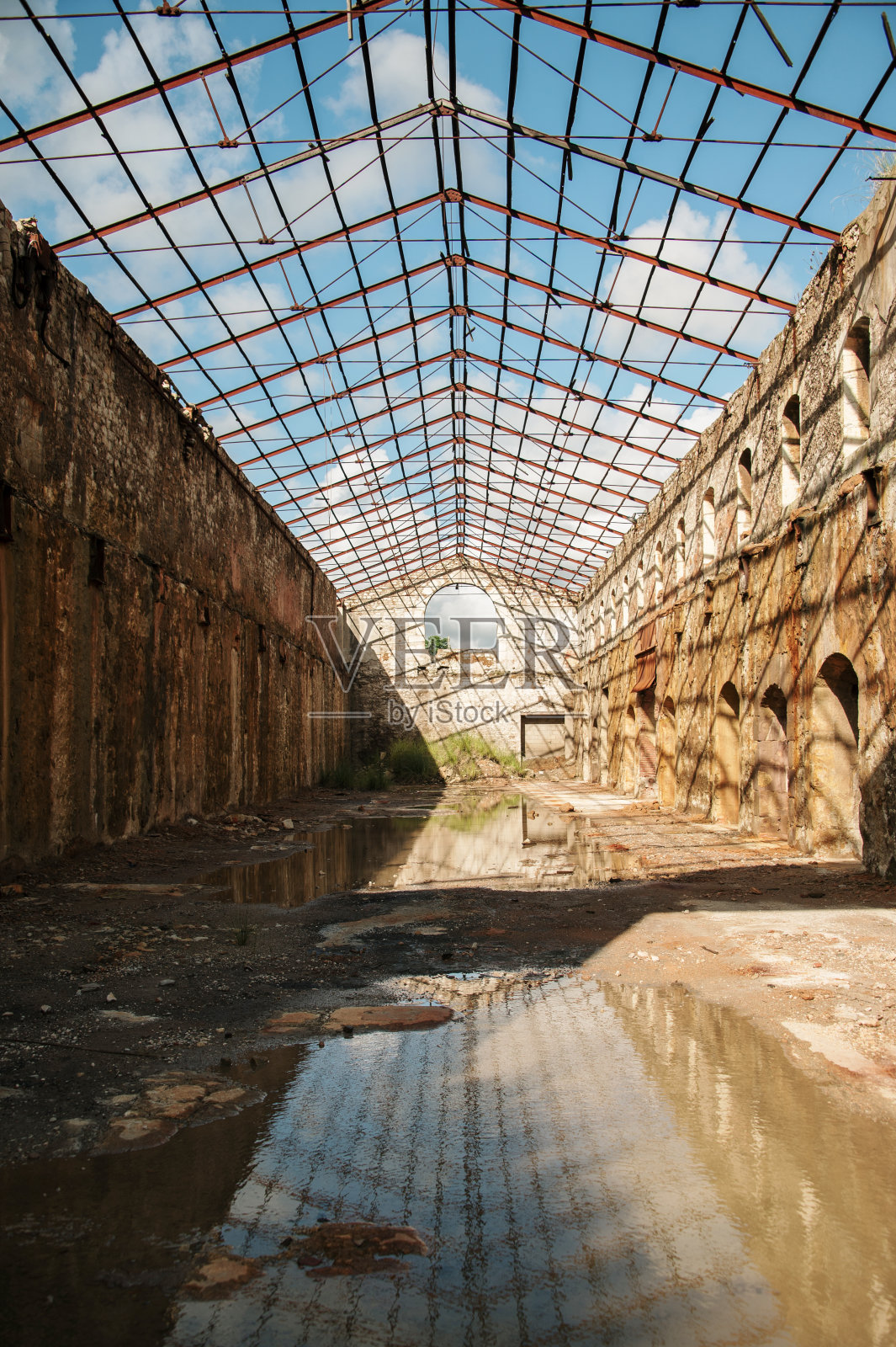 废弃的工业建筑照片摄影图片