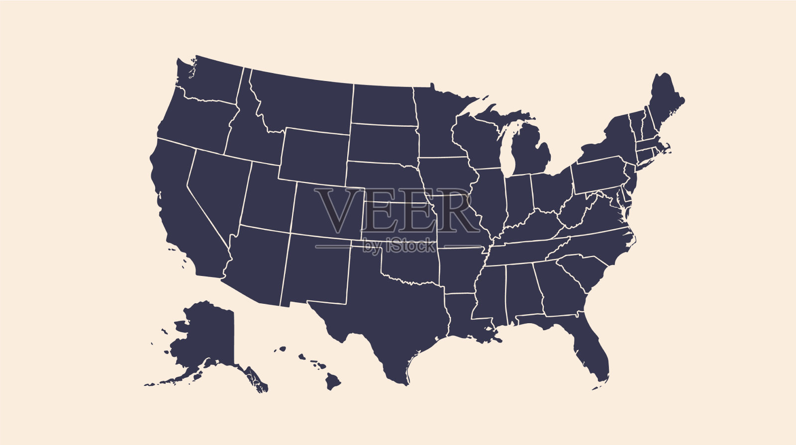 海报地图美国美国插画图片素材