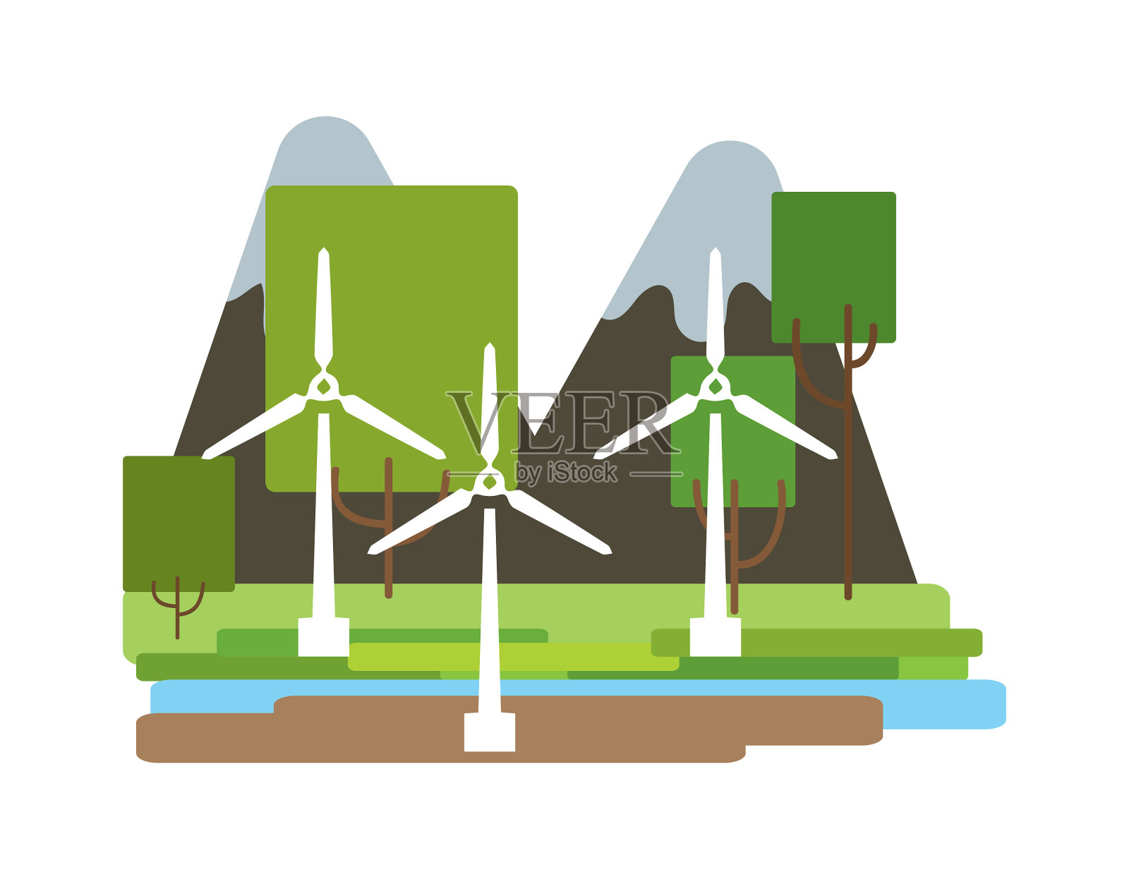生态能源绿色能源设计元素图片
