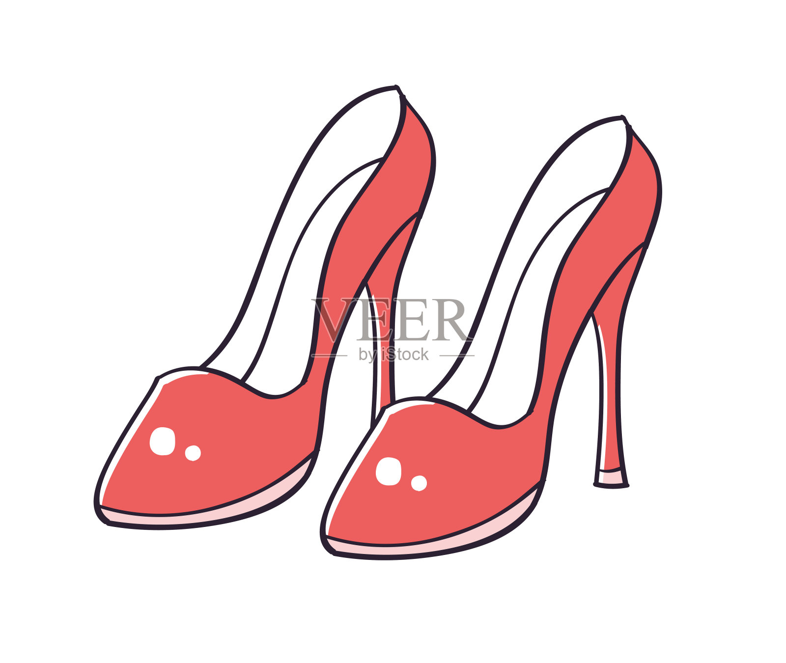 红色高跟鞋logo设计图片_公共标识标志_标志图标-图行天下素材网