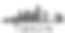 天津城市天际线黑白剪影。素材图片