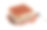 提拉米苏蛋糕和勺子，白色背景素材图片