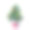 圣诞节美丽的艺术美妙的明亮的节日冬季绿色云杉树在花盆与彩色玩具水彩手插图。非常适合纺织、壁纸和贺卡素材图片